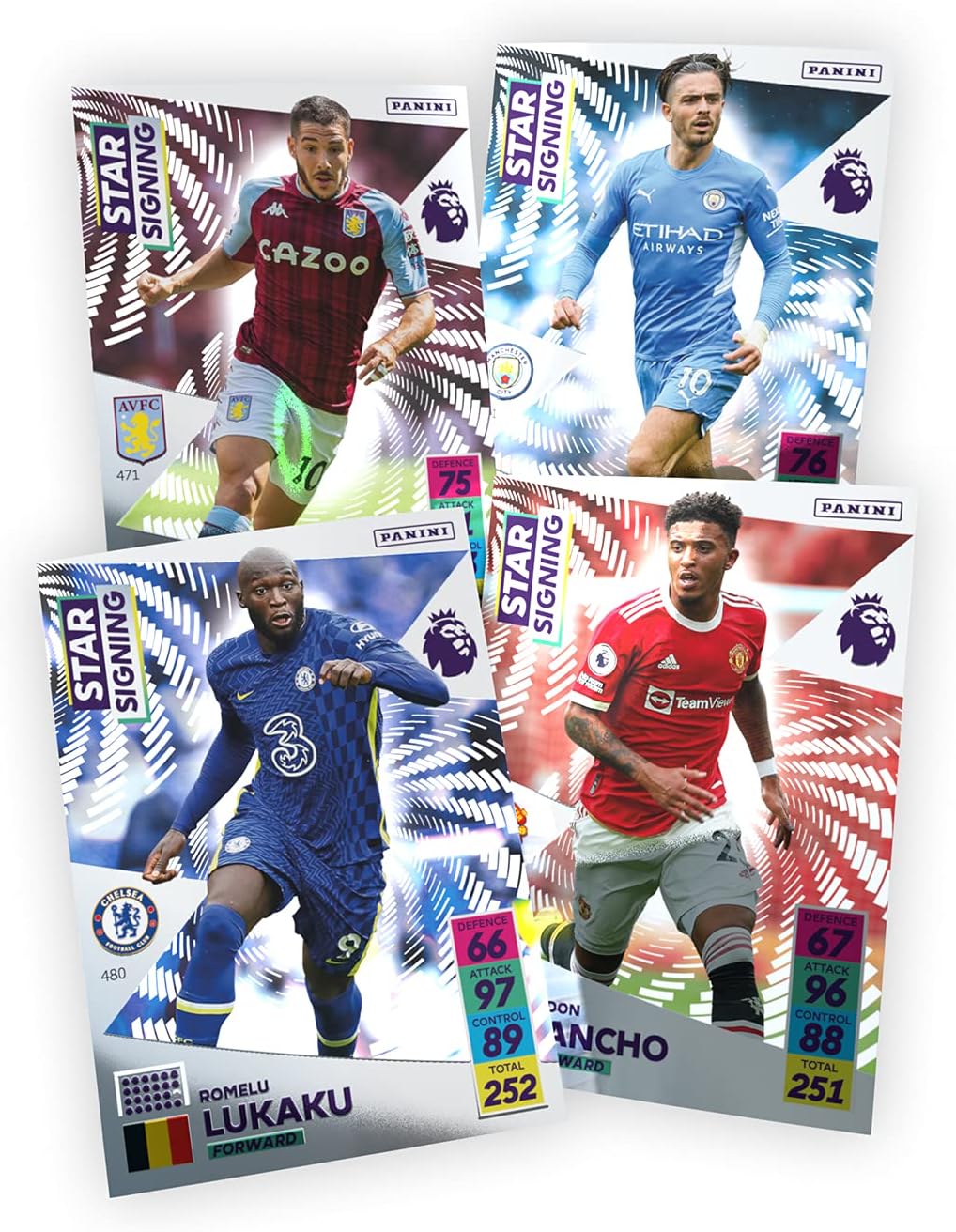 Panini Premier League 2021/22 Adrenalyn XL Star Signings Set Sternzeichen, Sternzeichen