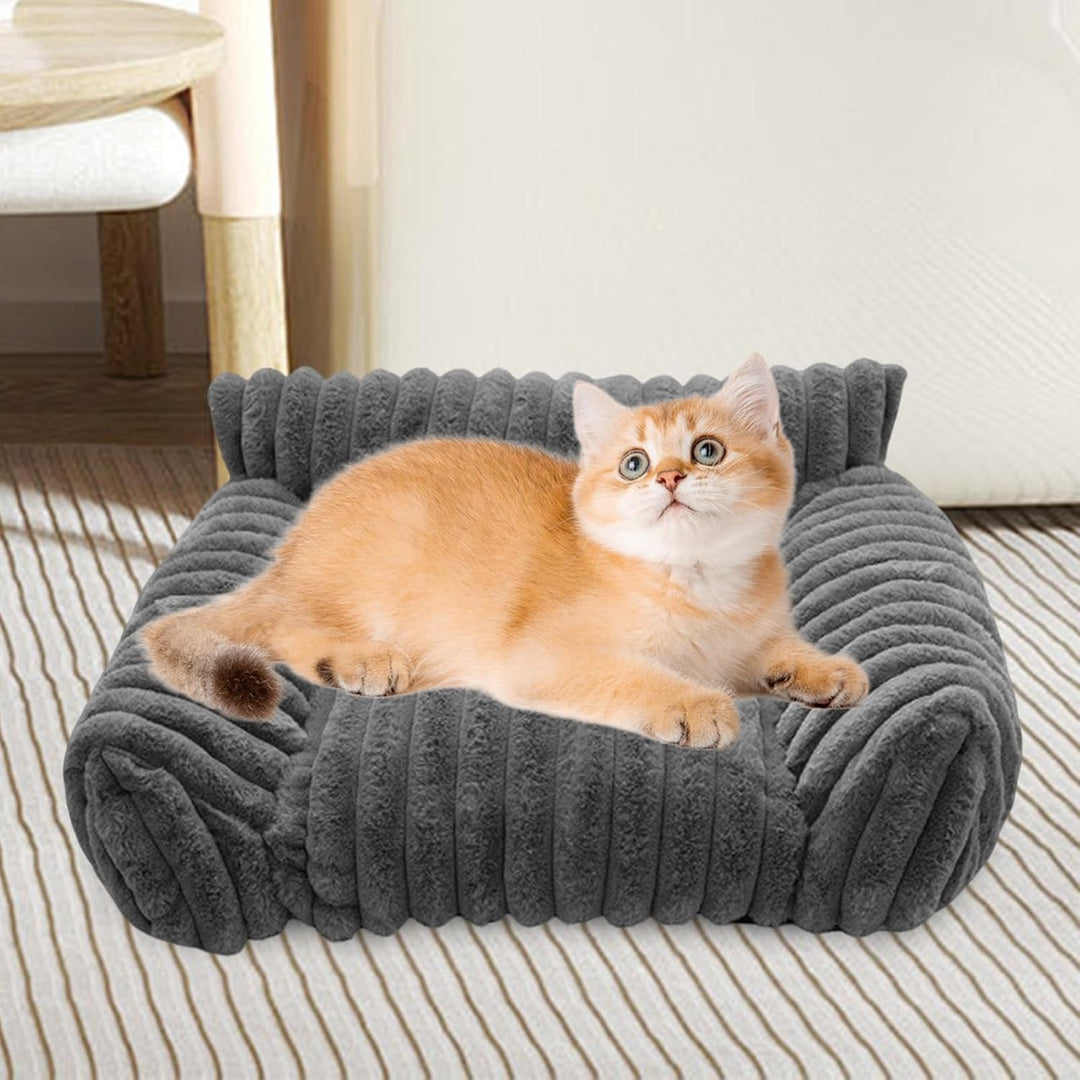 Katzensofa Bett Haustier Couch 50x40x20cm Orthopädische Hund Flauschig Und Waschbar Katzencouch Mit