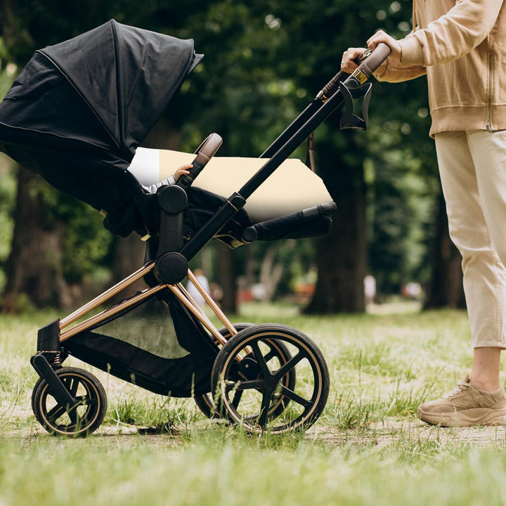 Amilian Kinderwagenset mit Stickerei fürs Baby Bettwäsche Garnitur für Kinderwagen 80x80 cm + 35x40