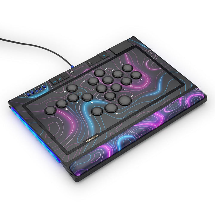 Qanba Sapphire S1 Leverless Arcade Controller Joystick for PlayStation 5 and PlayStation 4 and PC (F