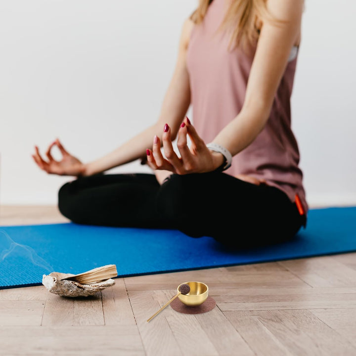 TOPBATHY Mini Klangschalen für Meditation und Herzchakra Balance Handgefertigt Tragbar mit Klöppel H
