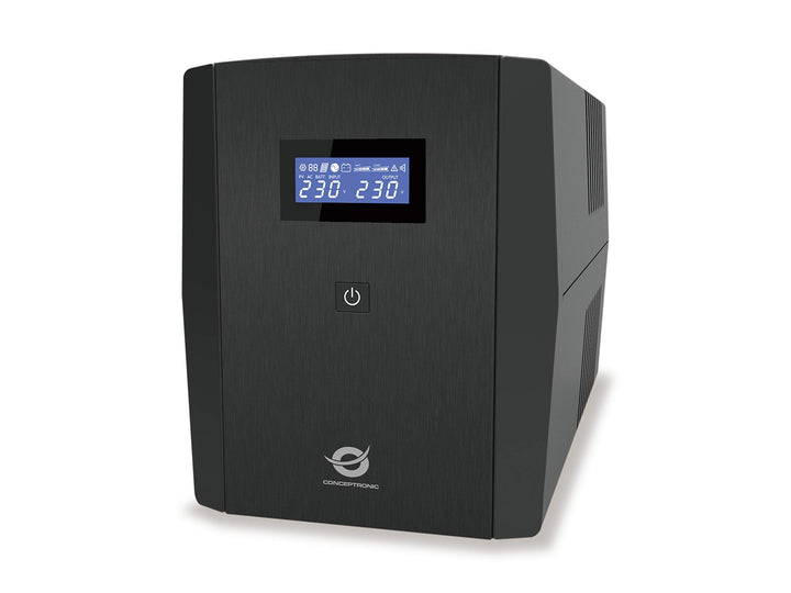 Conceptronic ZEUS03EM 1200VA 720W USV, 3 x IEC socket 2 x Schuko socket 1200 VA / 720 W 3 x IEC sock