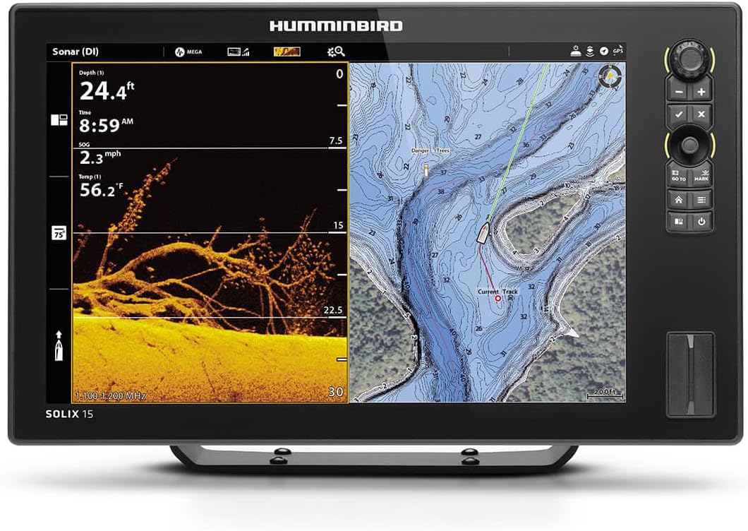 HUMMINBIRD Unisex-Adult NS-770 SOLIX 15 Chirp MEGA SI+ G3, Black, Standard