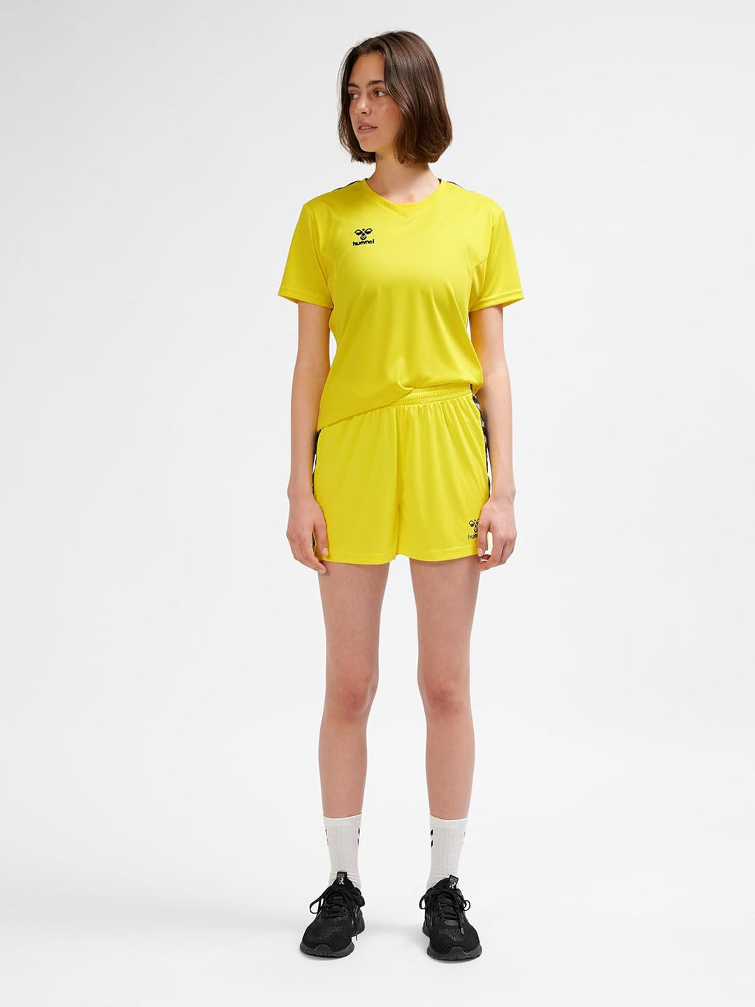 hummel Damen Shorts Hmlauthentic Pl Shorts Woman XS Blazing Yellow, XS Blazing Yellow