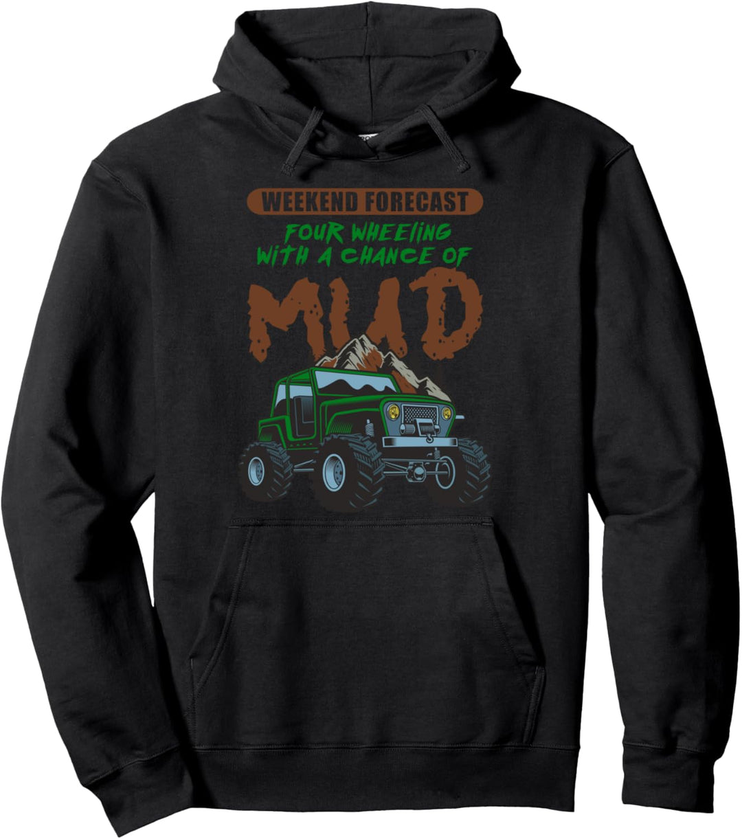 Vorhersage Wochenende Geländefahrzeug Schlamm Gelände Pullover Hoodie