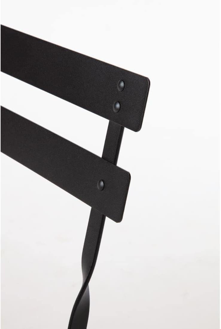 Bolero stalen stoelen zwart (Box 2), 800(H) x 387(W) x 471(D)mm Schwarz, Schwarz