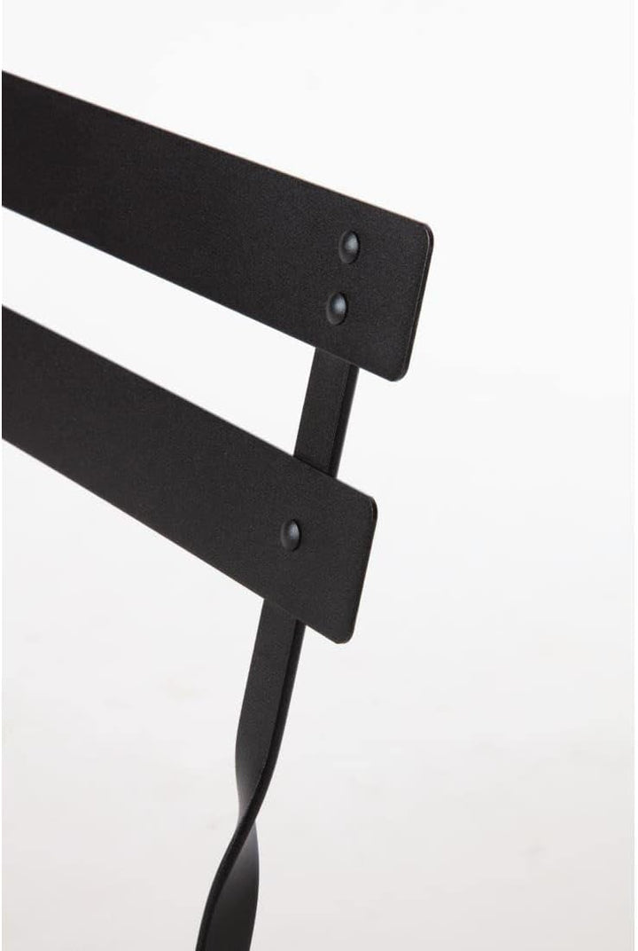 Bolero stalen stoelen zwart (Box 2), 800(H) x 387(W) x 471(D)mm Schwarz, Schwarz