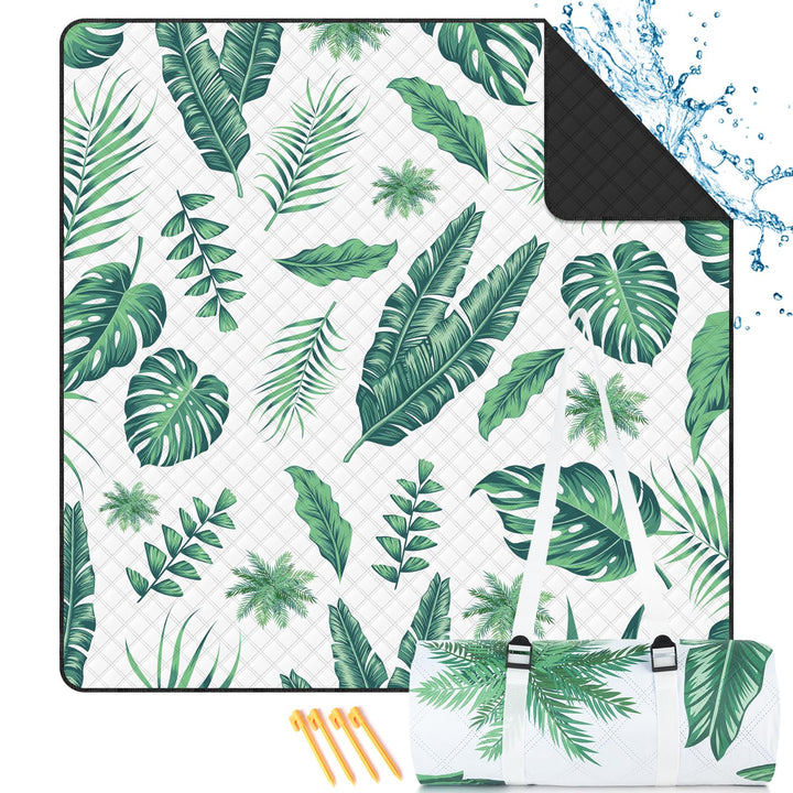 TXBOBECO Picknickdecke 200x200cm XXL, Stranddecke Wasserdicht Sandfrei, Outdoor Camping Decke mit Tr