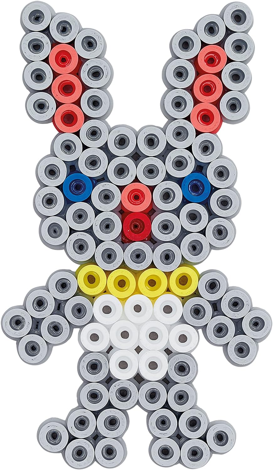 Hama Perlen 7701 Set mit Eimer und ca. 20.000 bunten Midi Bügelperlen mit Durchmesser 5 mm im Grundf