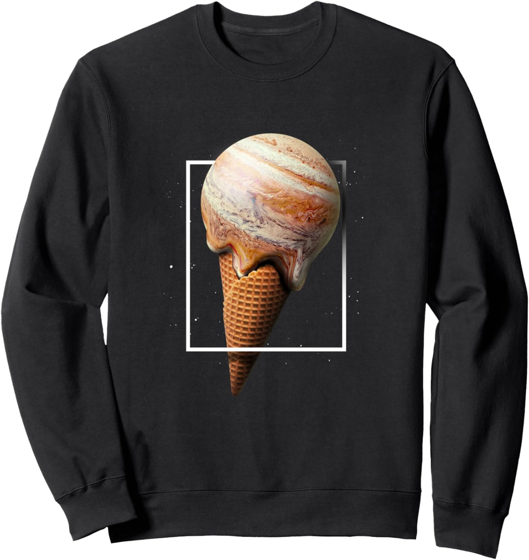 Planet Icecream Jupiter Weltraumastronomie Süssigkeiten Sweatshirt
