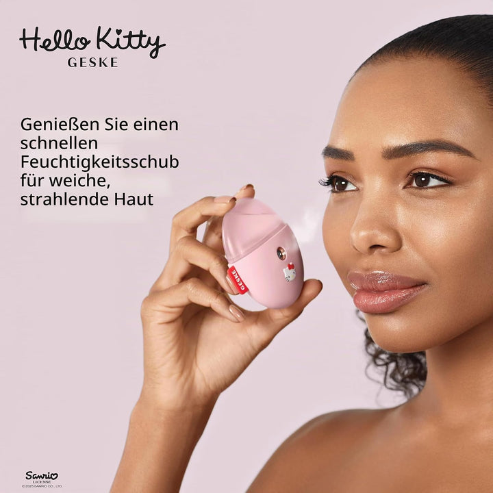 GESKE x Hello Kitty | SmartAppGuided™ Facial Hydration Refresher | 4 in 1 | Wasserzerstäuber | Gesic