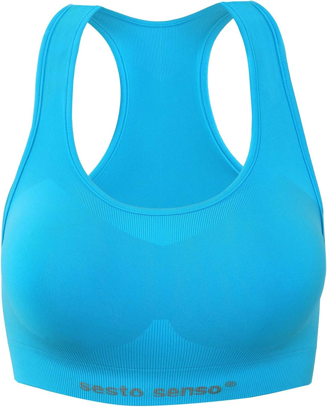 sesto senso Sportzeug Damen Set Fitness Yoga BH + Leggings Nahtlose Sportbekleidung L-XL Türkis, L-X