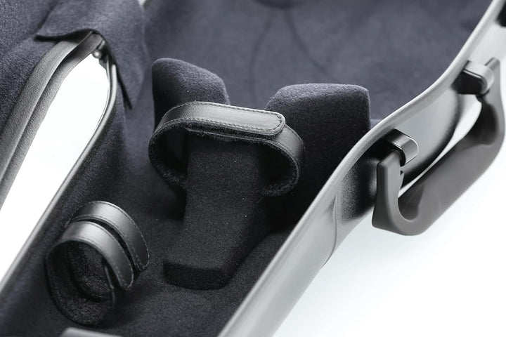 GEWA Violinformetui AIR 1.7 schwarz matt, mit zusätzlichem Seitengriff, Made in Germany mit zusätzli