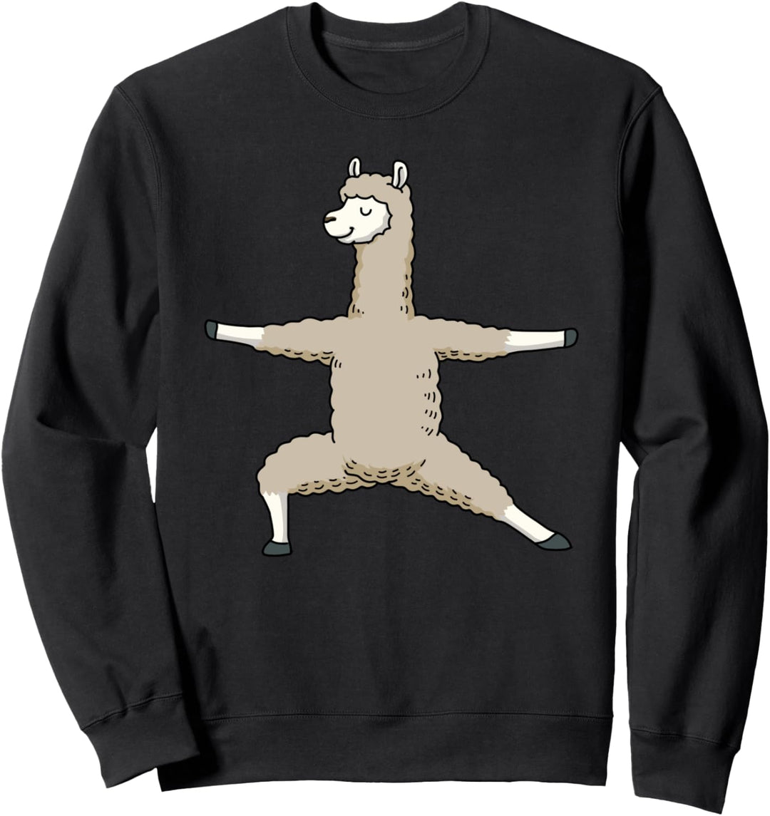 Yoga Geschenk Damen Namaste Lama Geschenk Frauen Alpaka Sweatshirt