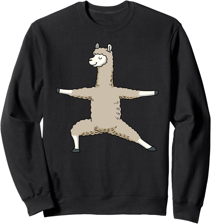 Yoga Geschenk Damen Namaste Lama Geschenk Frauen Alpaka Sweatshirt