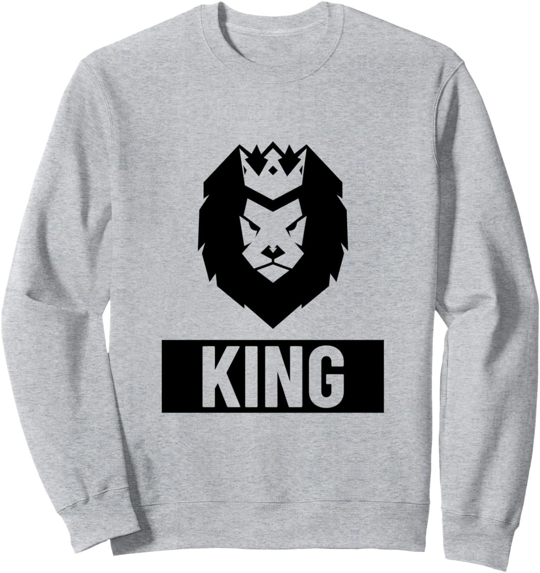 Vater Sohn Partnerlook King Löwe Partner Outfit Sweatshirt