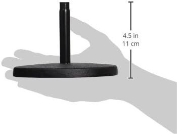OnStage DS7100B Desktop-Mikrofonständer, Schwarz, Schwarz
