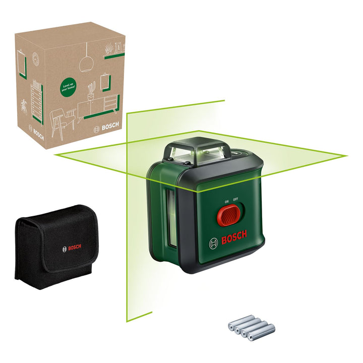 Bosch Home and Garden Kreuzlinienlaser UniversalLevel 360 (vertikale + horizintale Laserlinien inkl.