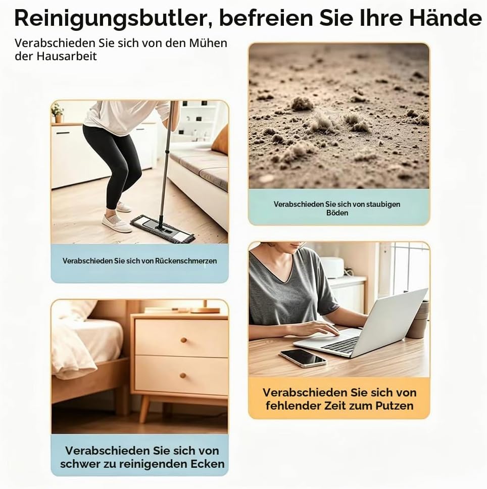 Mini Saugroboter für Auto,Auto Staubsauger Roboter,Ultradünn 6 cm Automatischer Robot Vacuum Cleaner