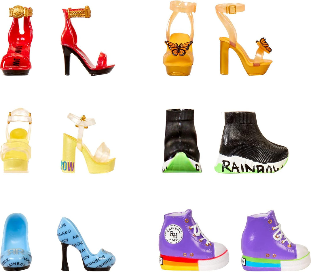 Rainbow High Deluxe Fashion Closet Spielset – 400+ modische Looks! Tragbarer transparenter Acryl-Spi