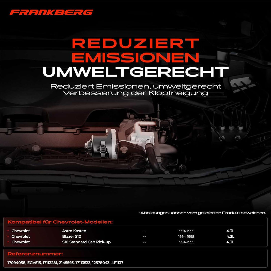 AGR-Ventil Abgasrückführungsventil für Astro Blazer S10 S10 Standard Cab 4.3L Benzin Kasten SUV Pick