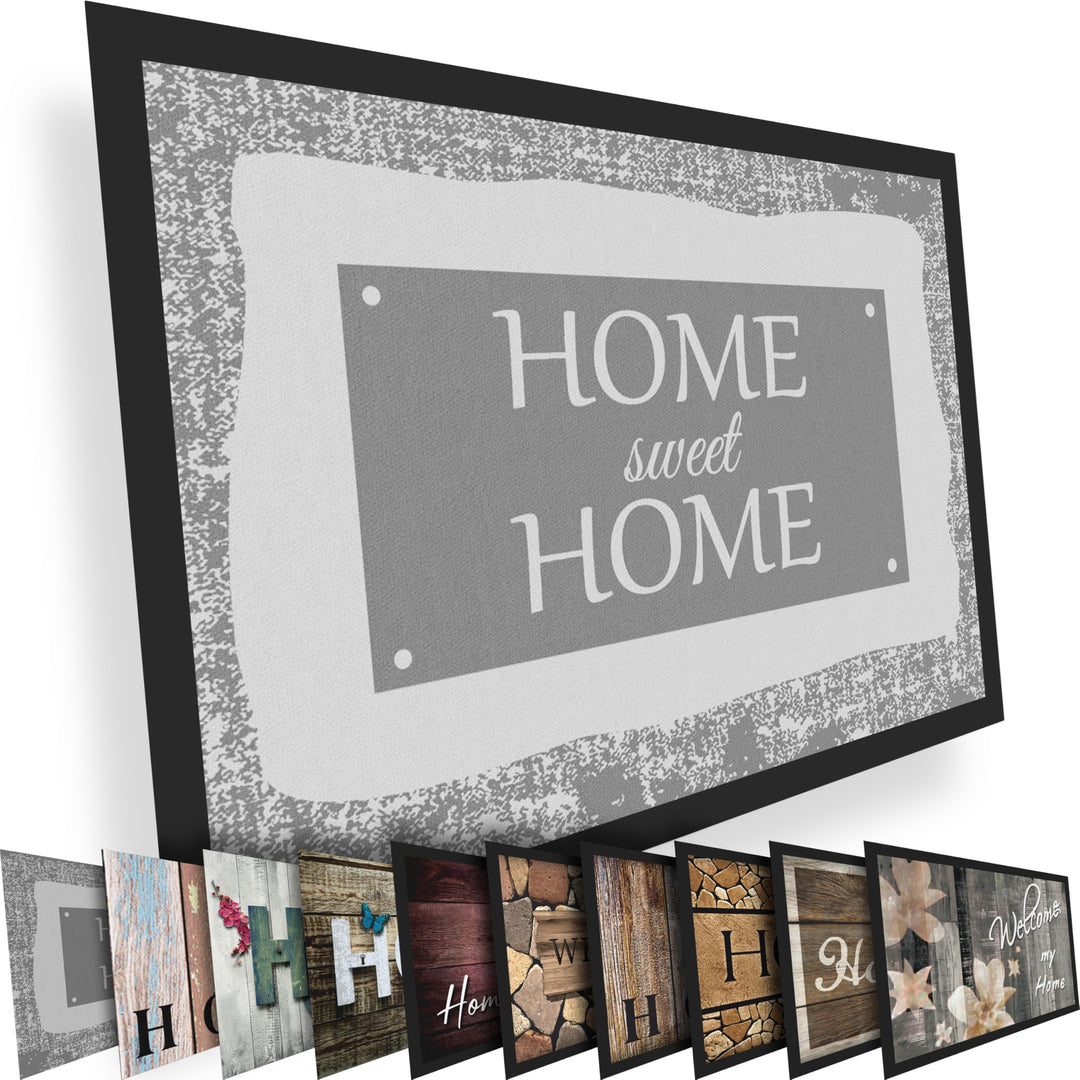 Valia Home Hochwertige Fussmatte 60x80 cm (Large) – Schmutzfangmatte für Innen & Aussen, rutschfest