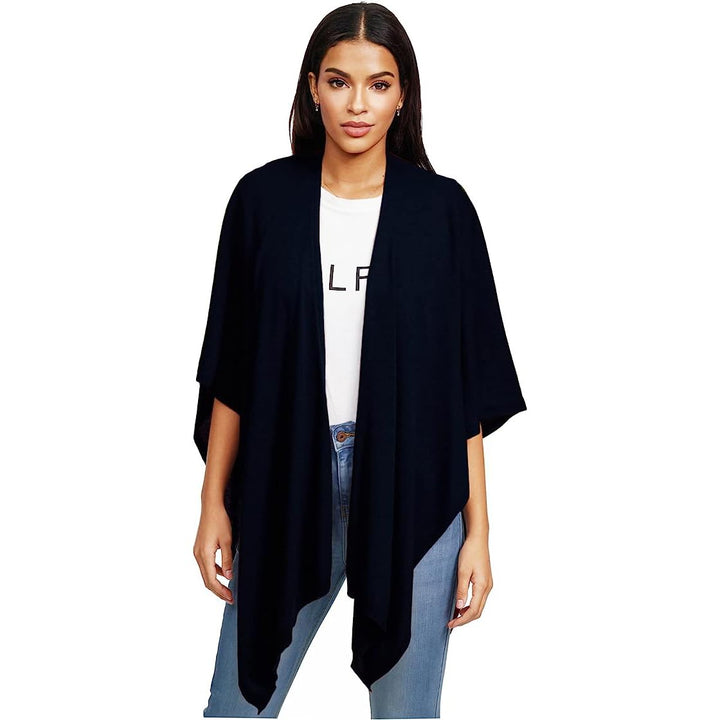 Damen Poncho,Schal Pullover, Lange Strickjacke, Strickpullover, Mantel,XXL Umhängetuch,Tunika für So