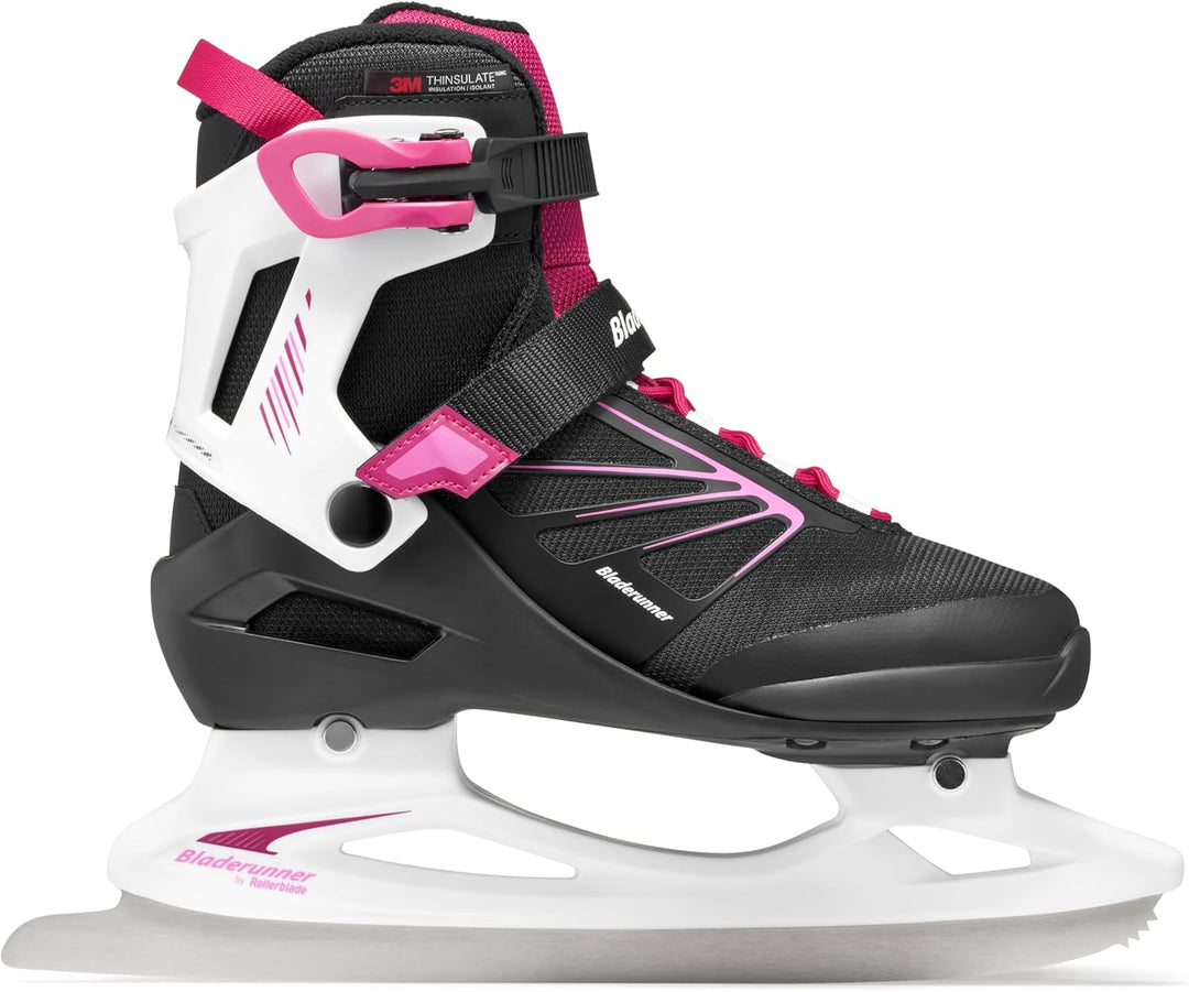 Bladerunner Igniter XT Ice W Allround-Schlittschuh für Freizeitläufer, Damen, Schwarz/Fuchsia 40 (UK