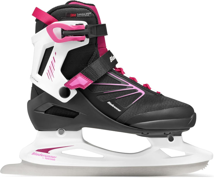 Bladerunner Igniter XT Ice W Allround-Schlittschuh für Freizeitläufer, Damen, Schwarz/Fuchsia 42.5 (