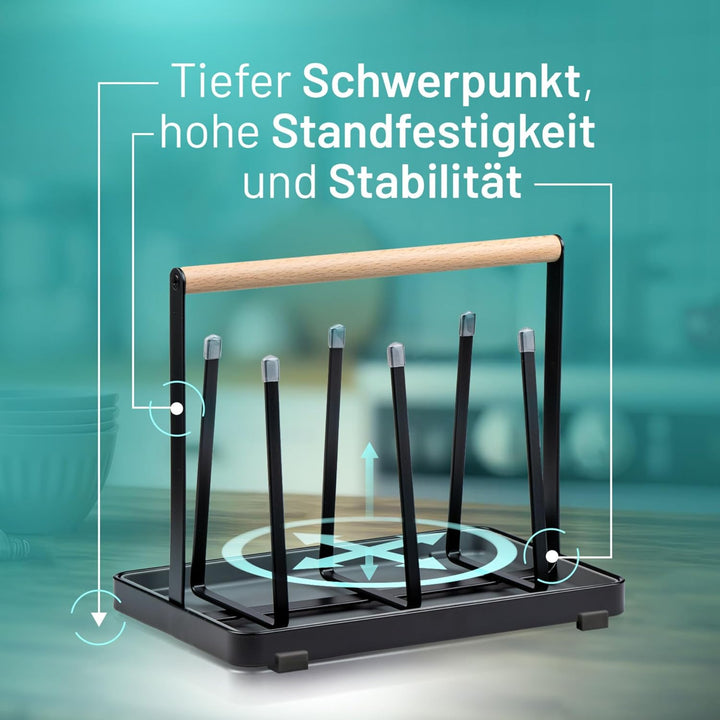 D&D Living All-in-One Flaschenhalter für SodaStream - Abtropfgestell für Flaschen Aller Art: Duo, Cr