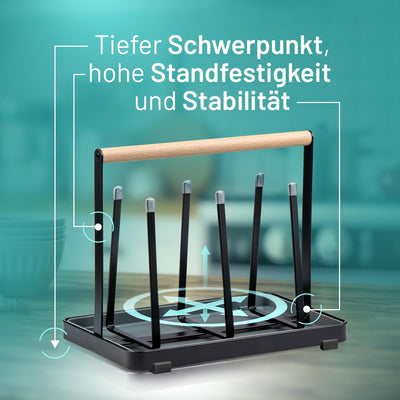 D&D Living All-in-One Flaschenhalter für SodaStream - Abtropfgestell für Flaschen Aller Art: Duo, Cr
