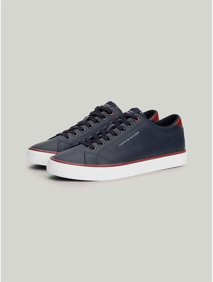 Tommy Hilfiger Herren Vulcanized Sneaker Schuhe 40 EU Blue Desert Sky, 40 EU Blue Desert Sky