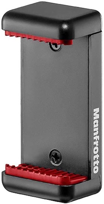 Manfrotto MKPIXICLMII-BK, Mini-Stativ mit universeller Smartphone-Klemme, Made in Italy, für iPhone