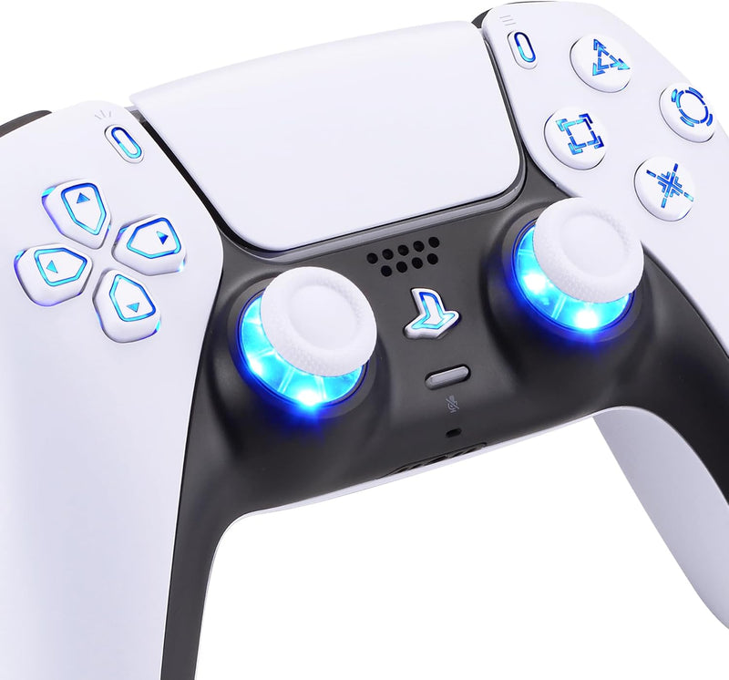 eXtremeRate DTF LED Kit für ps5 Controller BDM-030/040, Ersatz leucht D-Pad Thumbstick Share/Option/