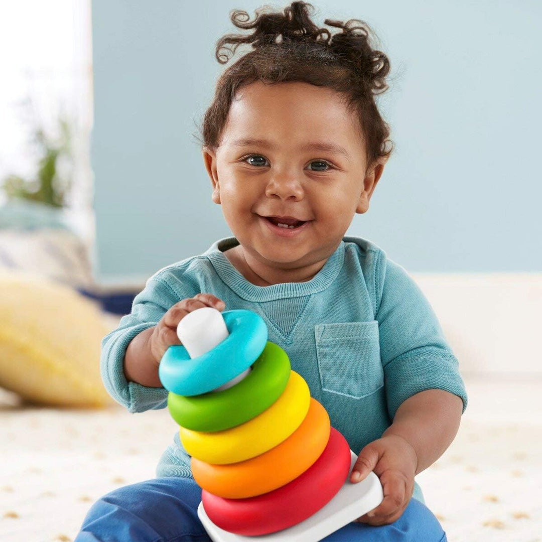 Fisher-Price GRF11 - Stapel &amp; Sortier Spielset, 2 klassische Stapel- und Sortiersets, Babyspielzeug