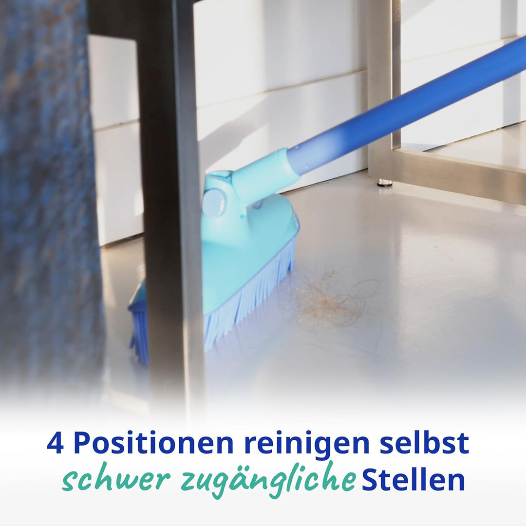 Spontex Catch & Clean Set aus Gummibesen und Kehrblech für den Innenbereich, Set aus Gummibesen und