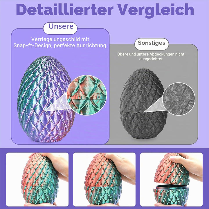 Dracheneier 3D-gedruckte Fidget-Spielzeuge für Erwachsene Überraschungsgeschenke für Kinder Freunde