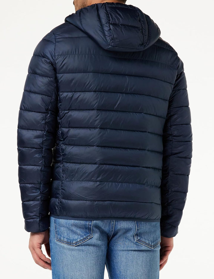 Champion Herren Legacy Outdoor-Chintzed Poly Plain Woven Hooded Gepolsterte Jacke S Blu Marino, S Bl