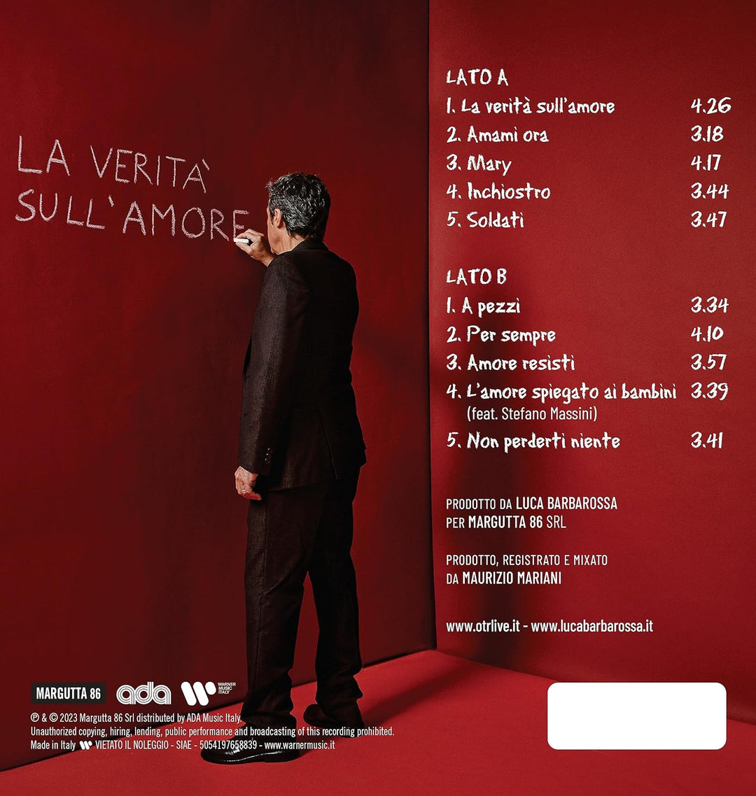 La Verita Sull'Amore, Vinyl