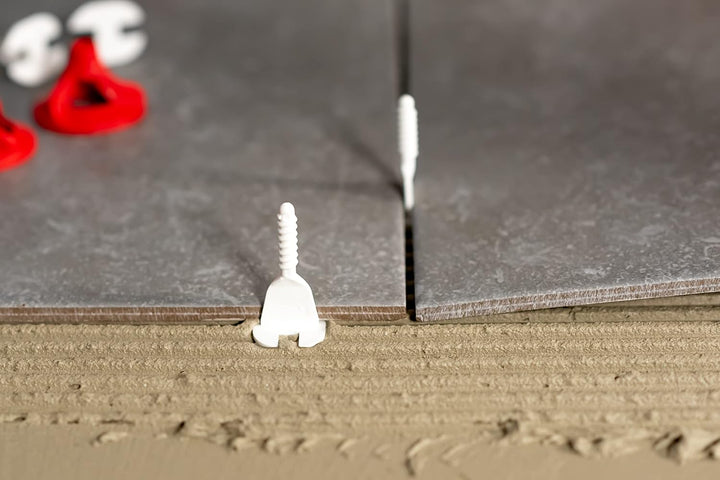 Twist-it Nachfüllpack mit 500 Gewindelaschen - 1 mm Fugenbreite - 3-22 mm Fliesenstärke - Flat-Pro F