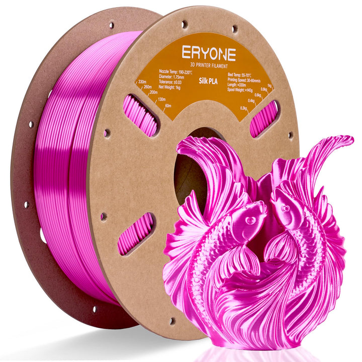 ERYONE Silk PLA Filament 1.75 mm, 3D Drucker Filament PLA Silk,+/- 0.03 mm, 1 kg/Spule, Seiden PLA R