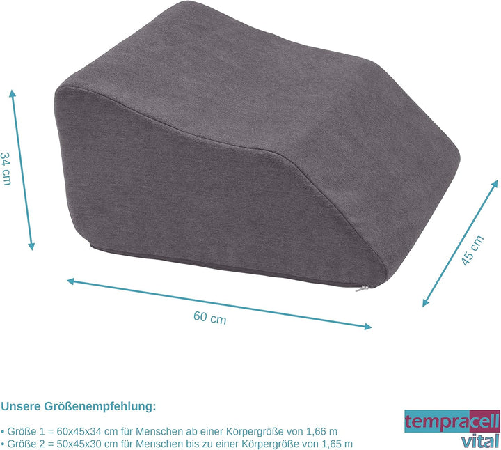 Venenkissen, Venenkeil, Beinhochlagerung – ergonomisch, orthopädisch unterstützende Form bei schwere