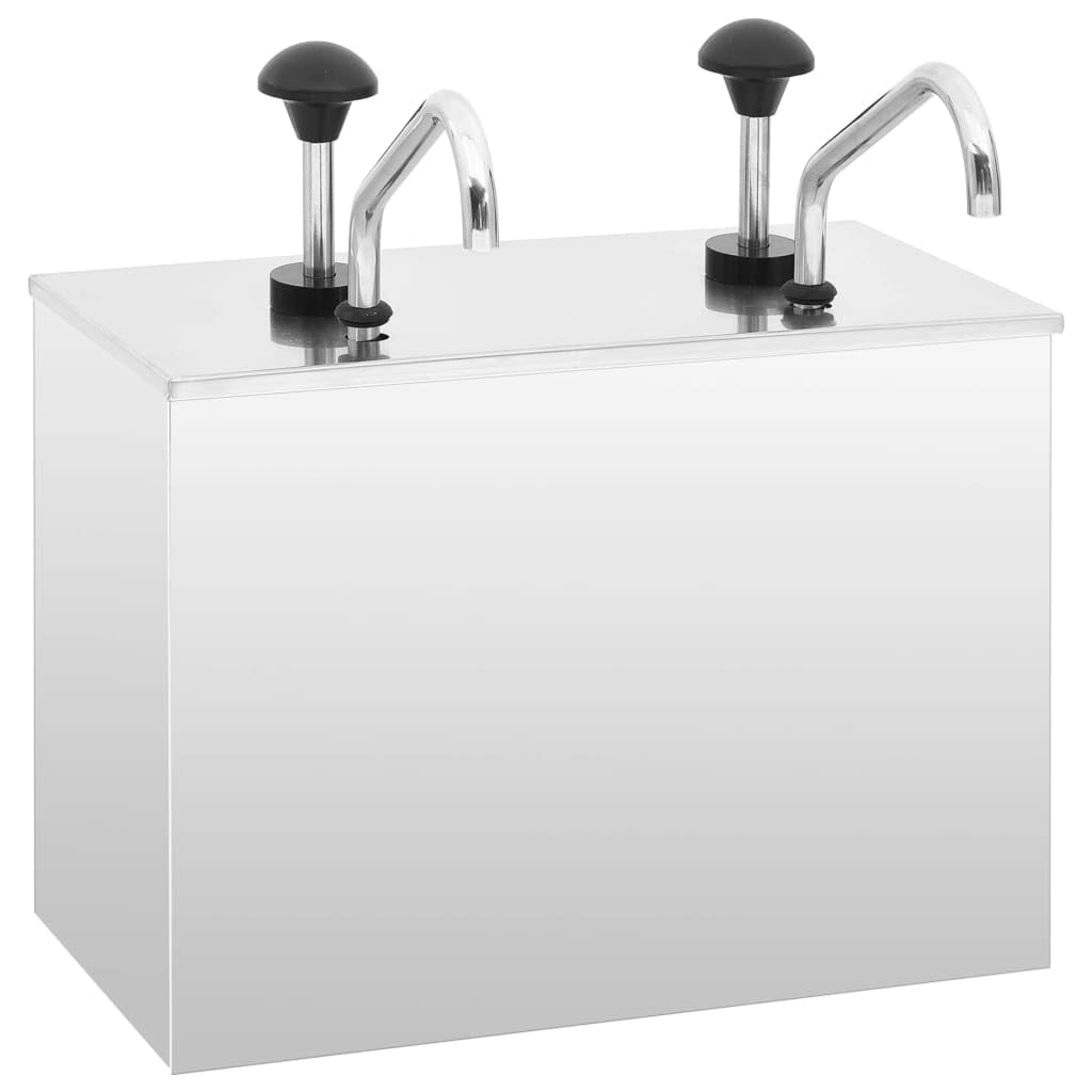 SKM Saucen-Spender Edelstahl 2 x 3,5 L, Weight: 5.05 kg, 51233 2 x 3.5 l, 2 x 3.5 l