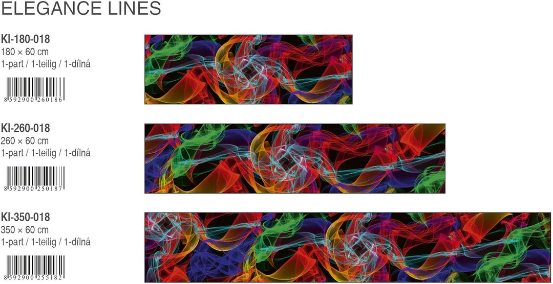 DIMEX Küchenrückwand Folie selbstklebend Elegante Linien | Klebefolie - Dekofolie - Spritzschutz für