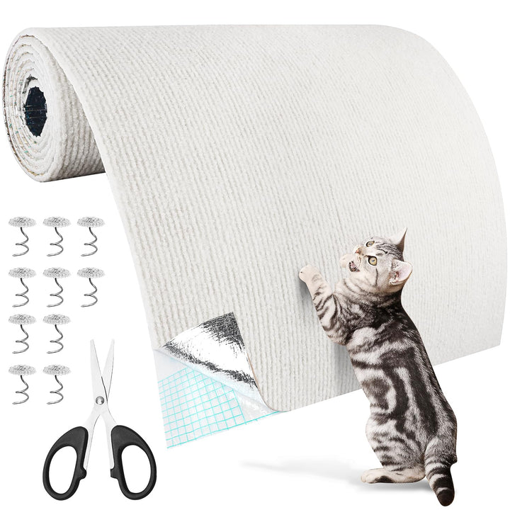 Selbstklebend Kratzmatte Katze 200cmx40cm Kratzteppich Katzen Kratzschutz Sofa Kratzwand für Katzens
