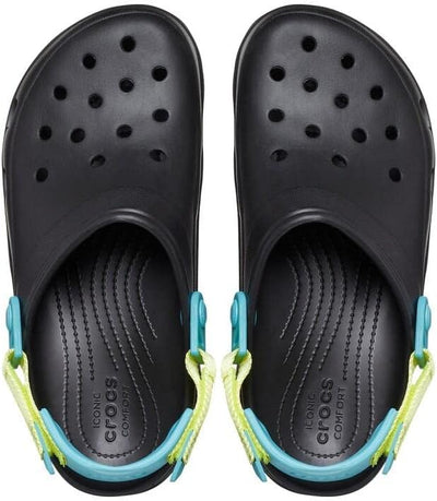Crocs Unisex Classic All Terrain Clogs 36/37 EU Black Multi, 36/37 EU Black Multi