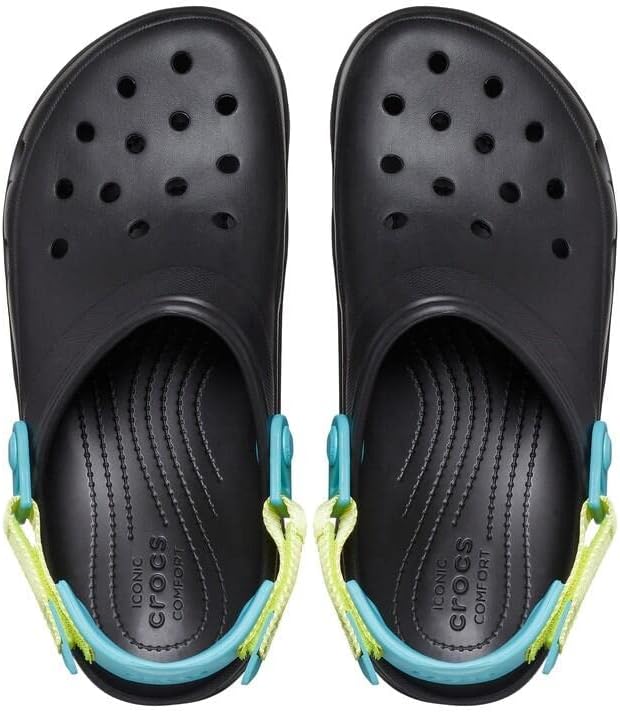 Crocs Unisex Classic All Terrain Clogs 36/37 EU Black Multi, 36/37 EU Black Multi
