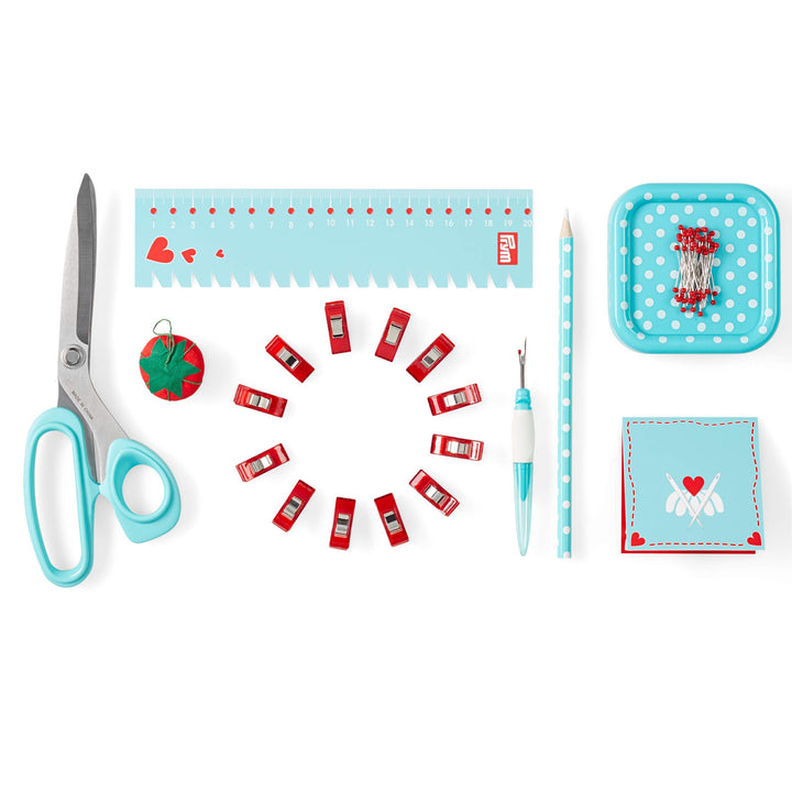 Prym 651222 Love Starter Set Nähen mint Nähset, 25 x 17 x 6,5 cm 25 x 17 x 6,5 cm Mint, 25 x 17 x 6,