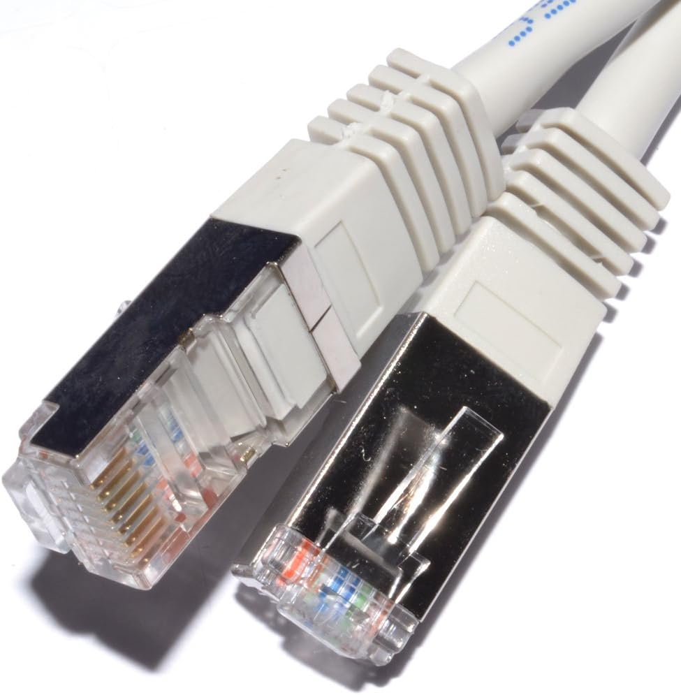 Netzwerk CAT5e FTP Ethernet LAN Abgeschirmtes Patchkabel Kabel Anschlusskabel 20 m Grey [20 Meter/20