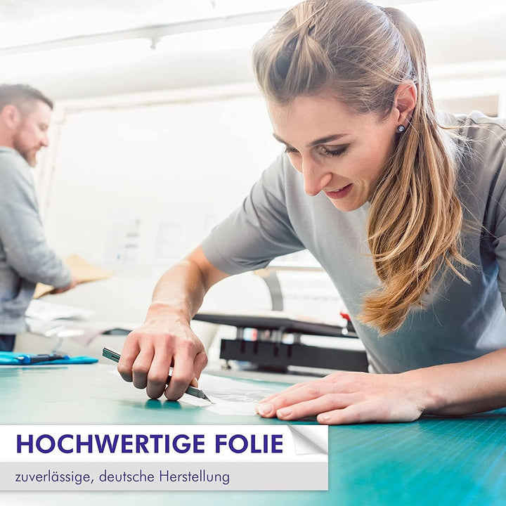 Klebefolie Möbel transparent, 100cm x 5 m - Klebefolie Auto aussen glänzend - Plotterfolie - Wandsch